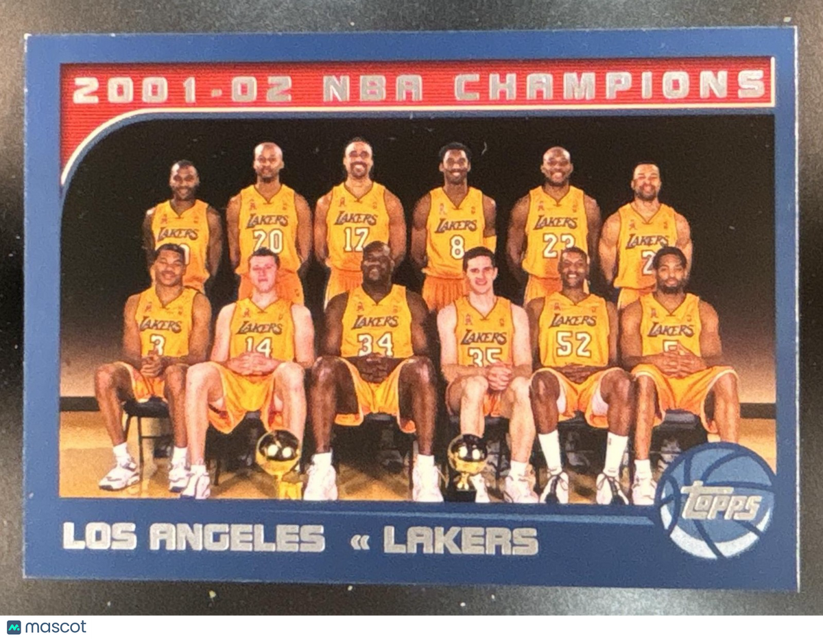 2002-03 Topps 2001-02 NBA Champions #184 Los Angeles Lakers
