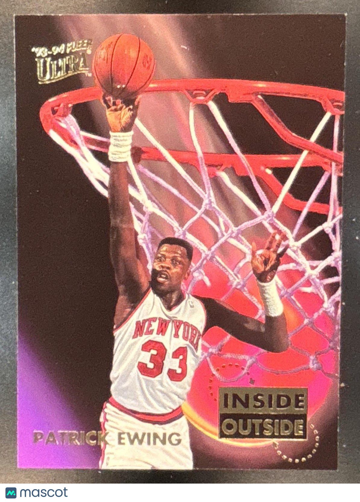 1993-94 Fleer Ultra Patrick Ewing Inside Outside #1 New York Knicks