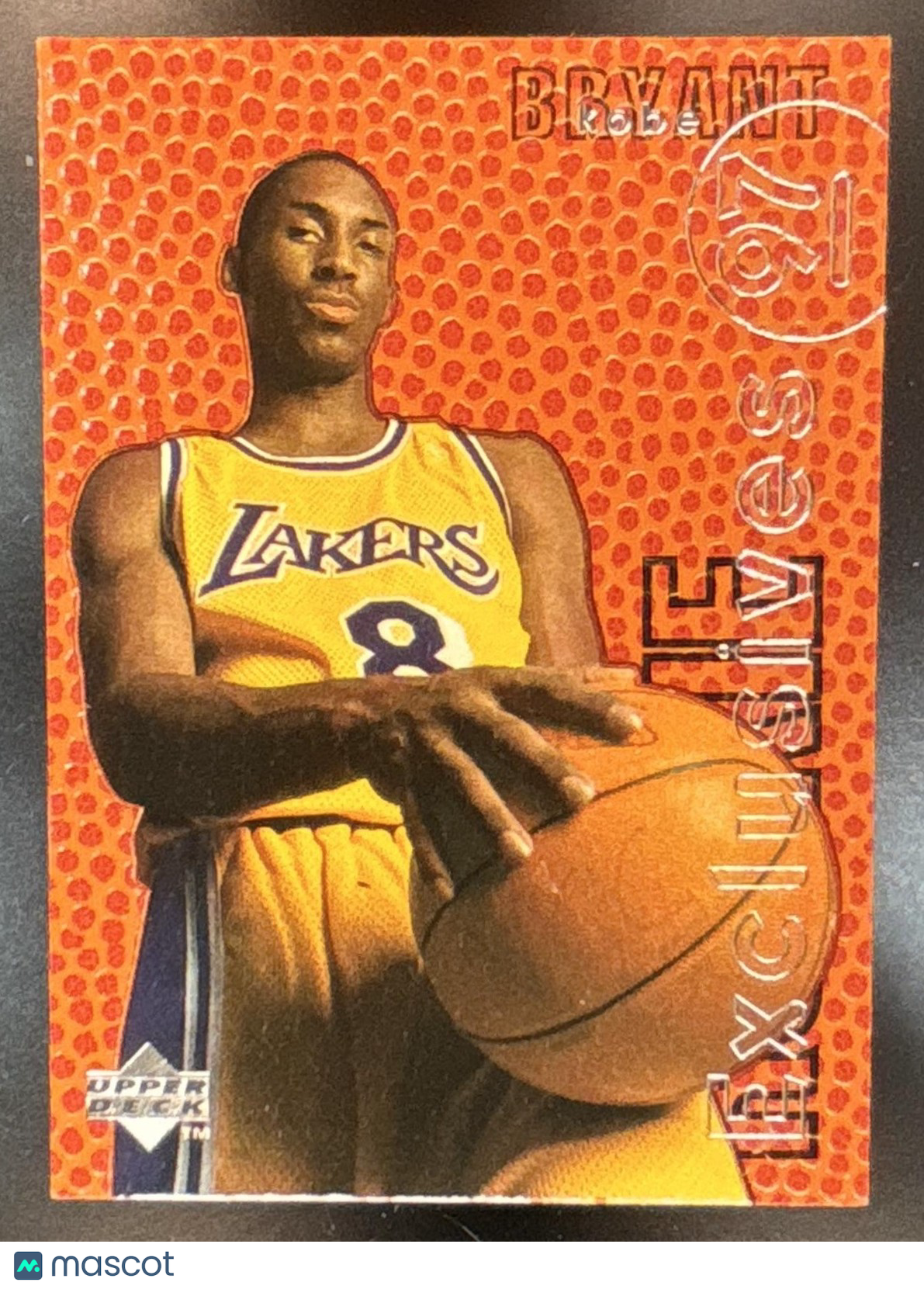 1996-97 Upper Deck Kobe Bryant Rookie Exclusives #R10 RC Los Angeles Lakers