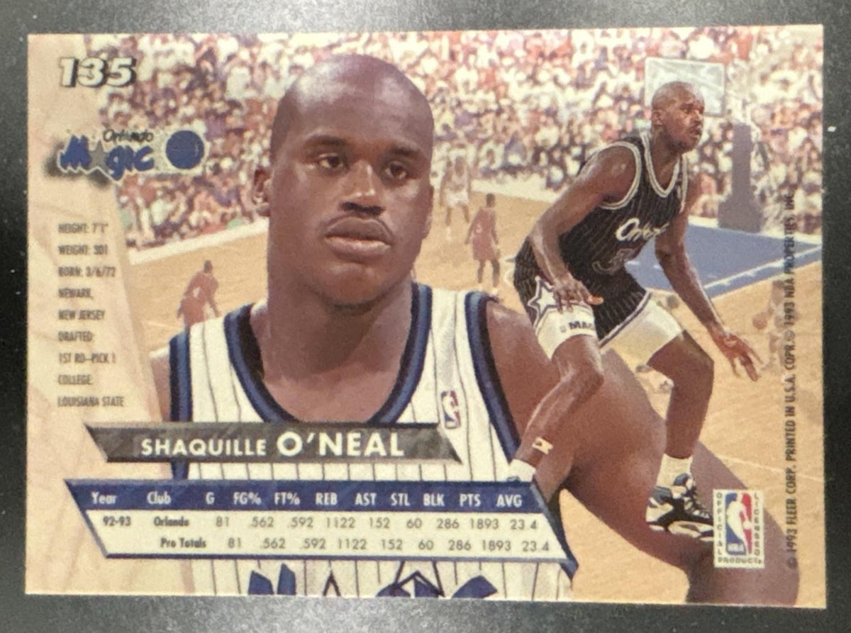 1993-94 Fleer Ultra Shaquille O'Neal #135 Orlando Magic
