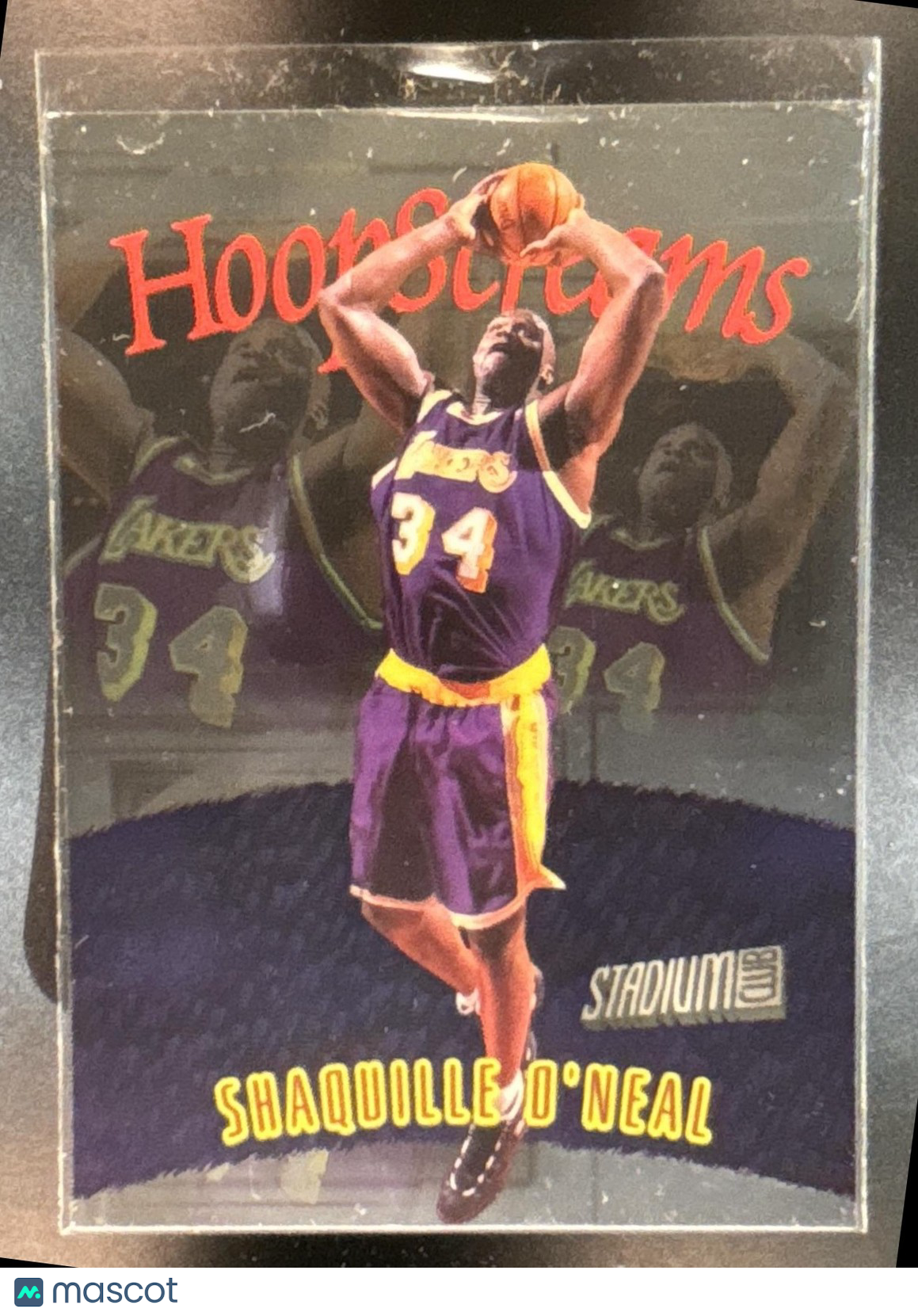 1997-98 Topps Stadium Club Shaquille O'Neal Hoop Screams #HS1 Los Angeles Lakers