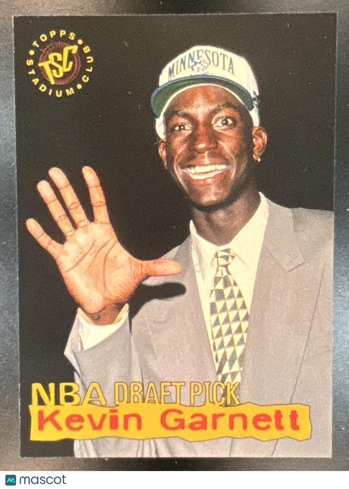 1995-96 Topps Stadium Club Kevin Garnett Draft Picks #5 RC