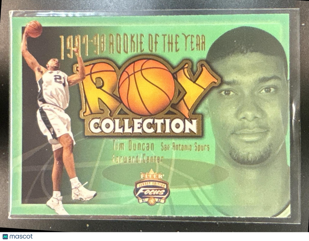 2001-02 Fleer Focus Tim Duncan ROY Collection #15 San Antonio Spurs