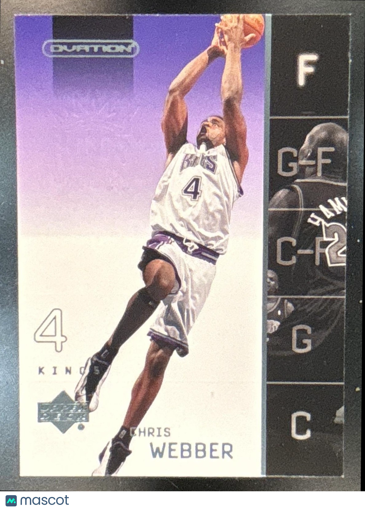 2002-03 Upper Deck Ovation Chris Webber #72 Sacramento Kings