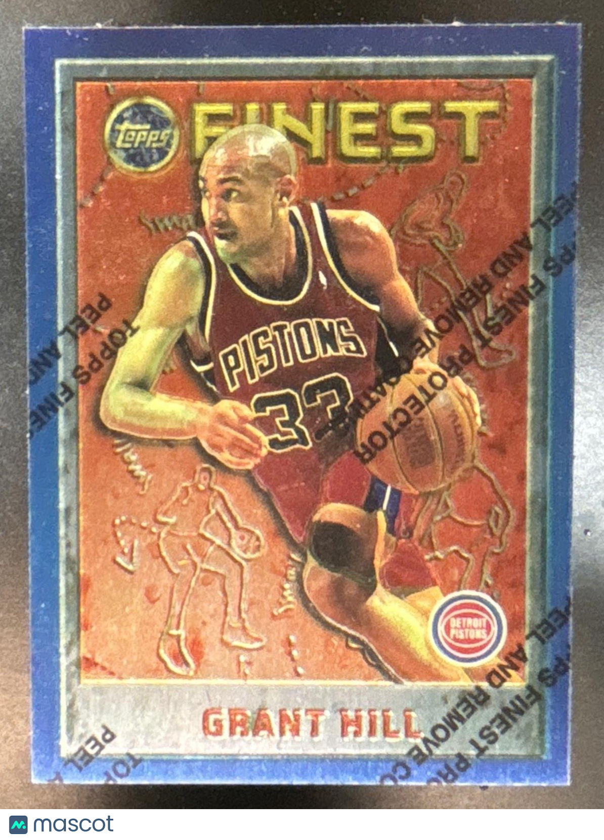 1995-96 Topps Finest Grant Hill #190 Detroit Pistons