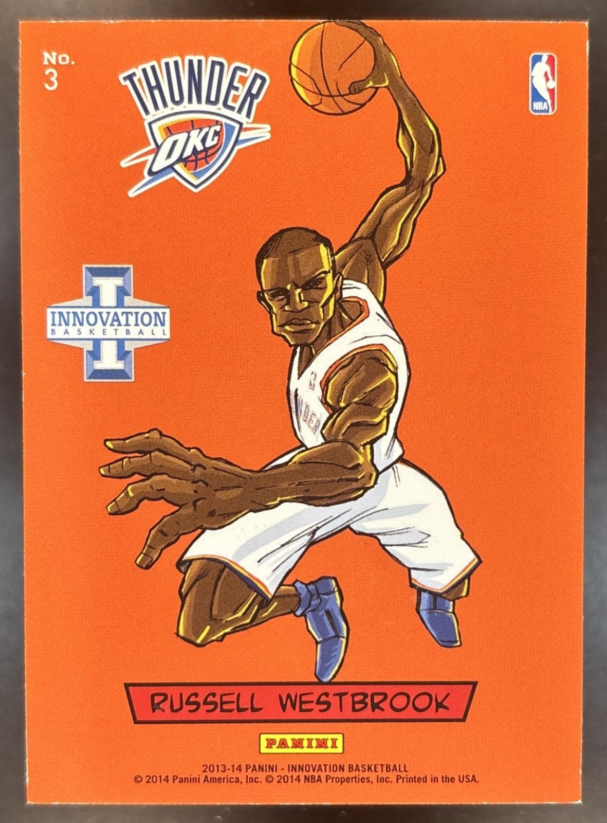 2013-14 Panini Innovation Russell Westbrook Kaboom SSP #3 Oklahoma City Thunder