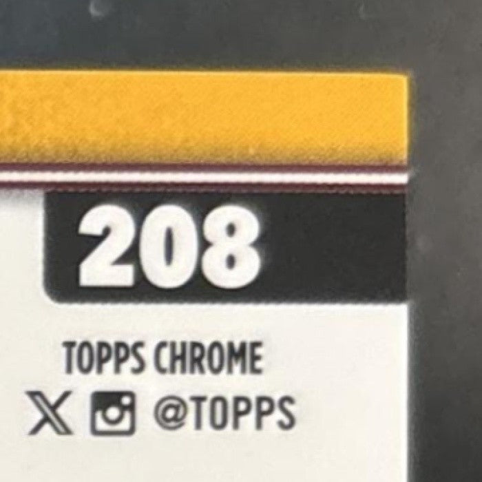 2025 Topps Chrome Terry McLaurin FrozenFractor -2/0 #208 Washington Commanders