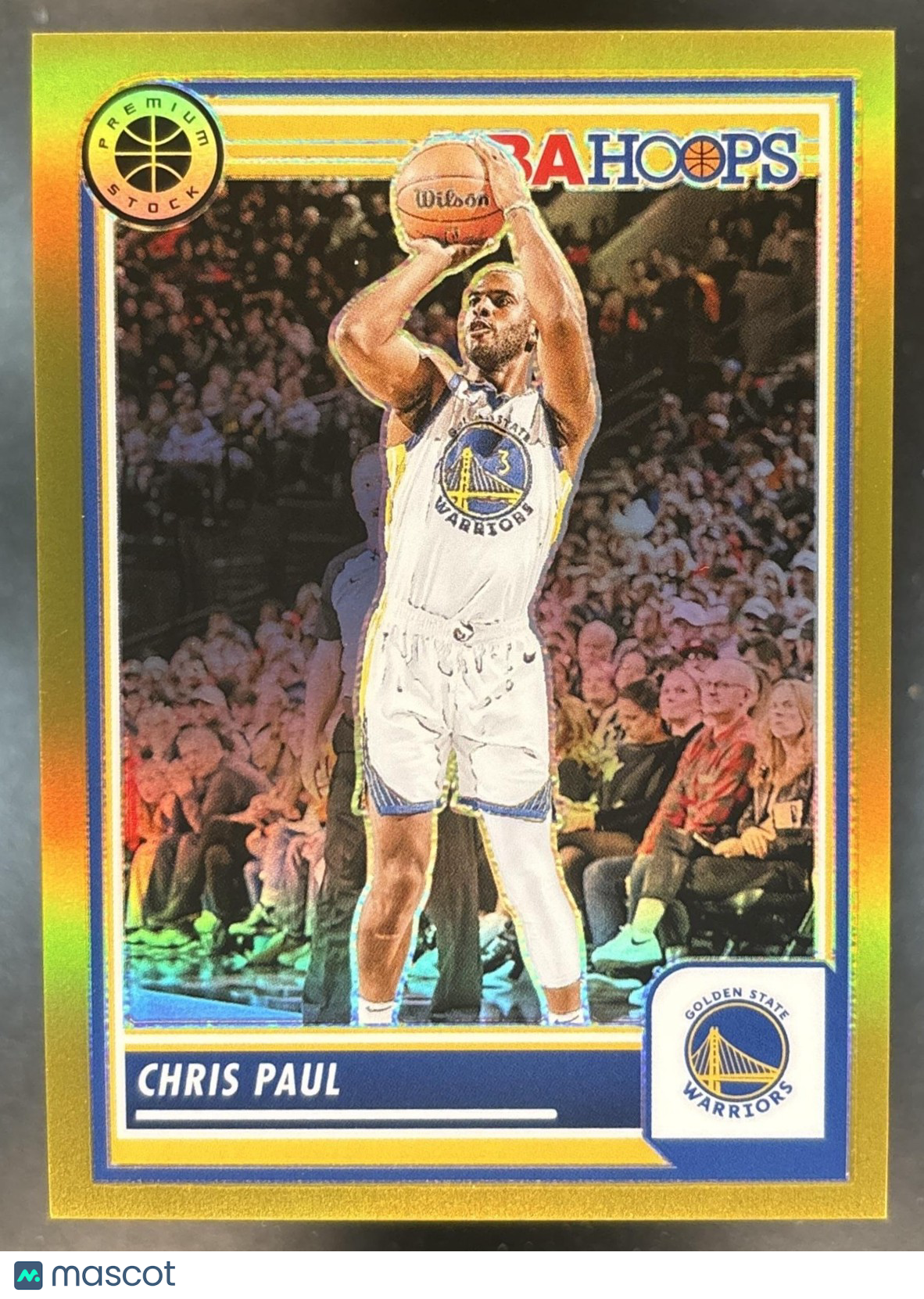 2023-24 Panini Hoops Premium Stock Chris Paul Gold /10 #134 Warriors