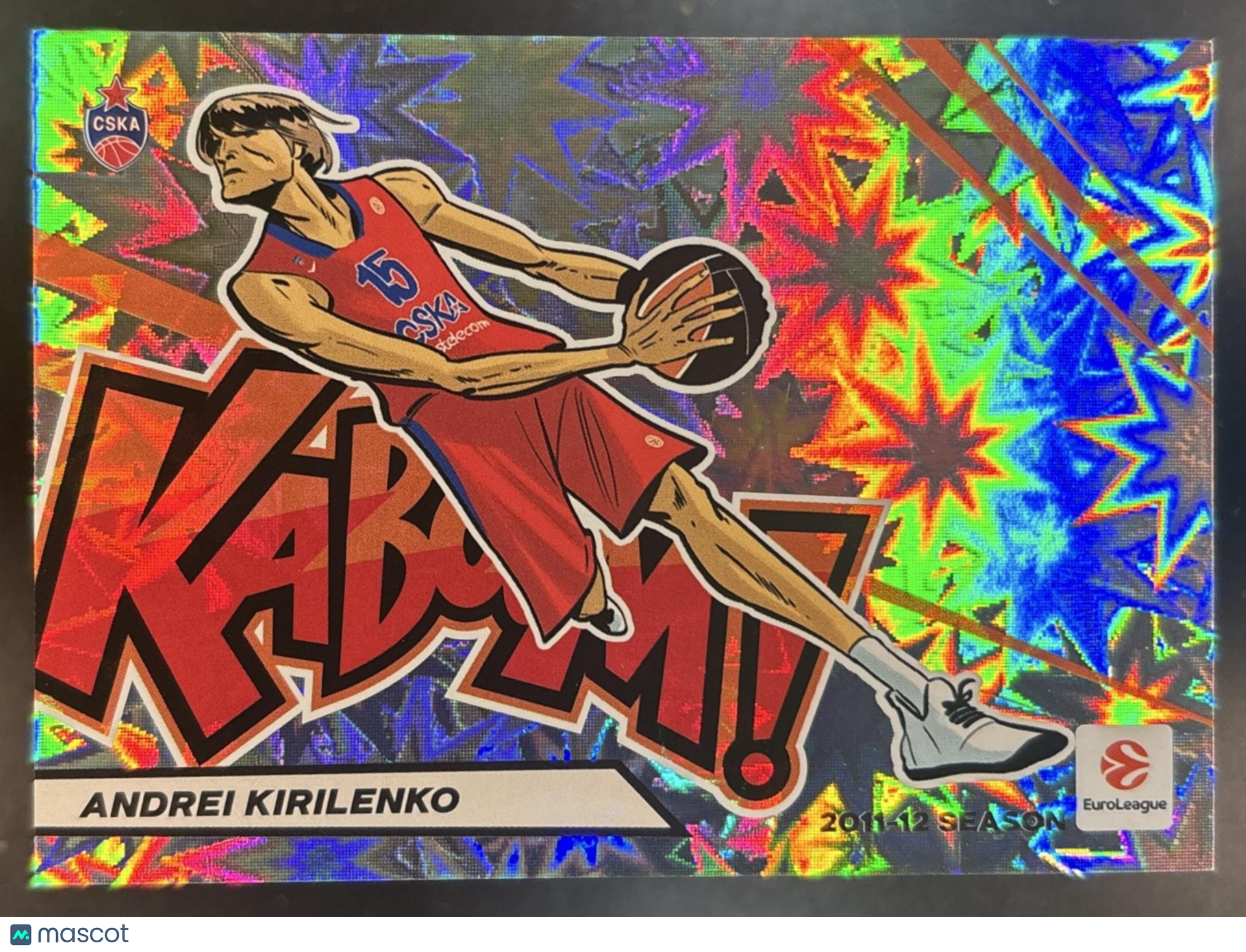 2025-26 Panini Contenders EuroLeague Andrei Kirilenko Kaboom Horizontal Moscow