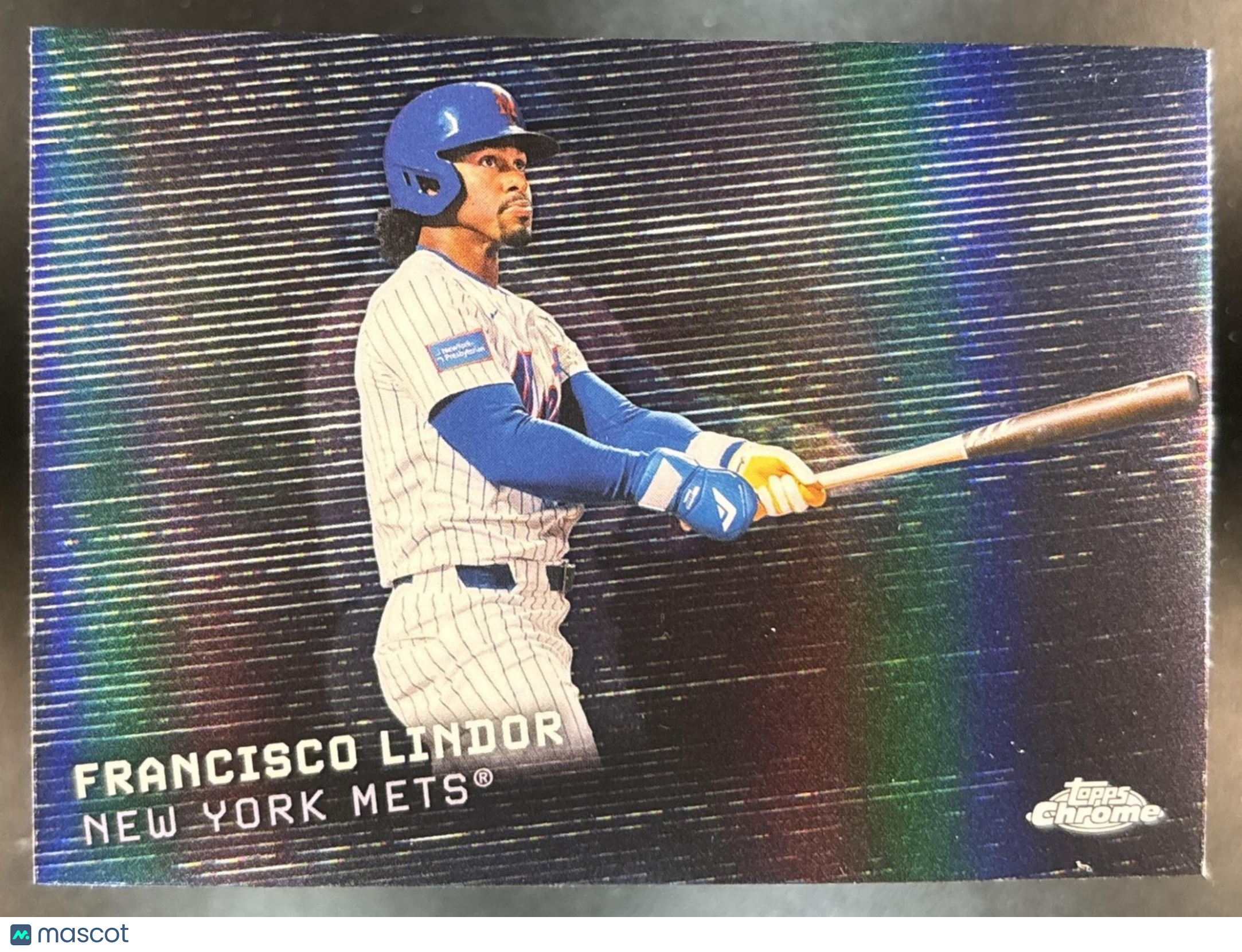 2026 Topps Chrome Francisco Lindor Static Noise #SN-3 SSP New York Mets