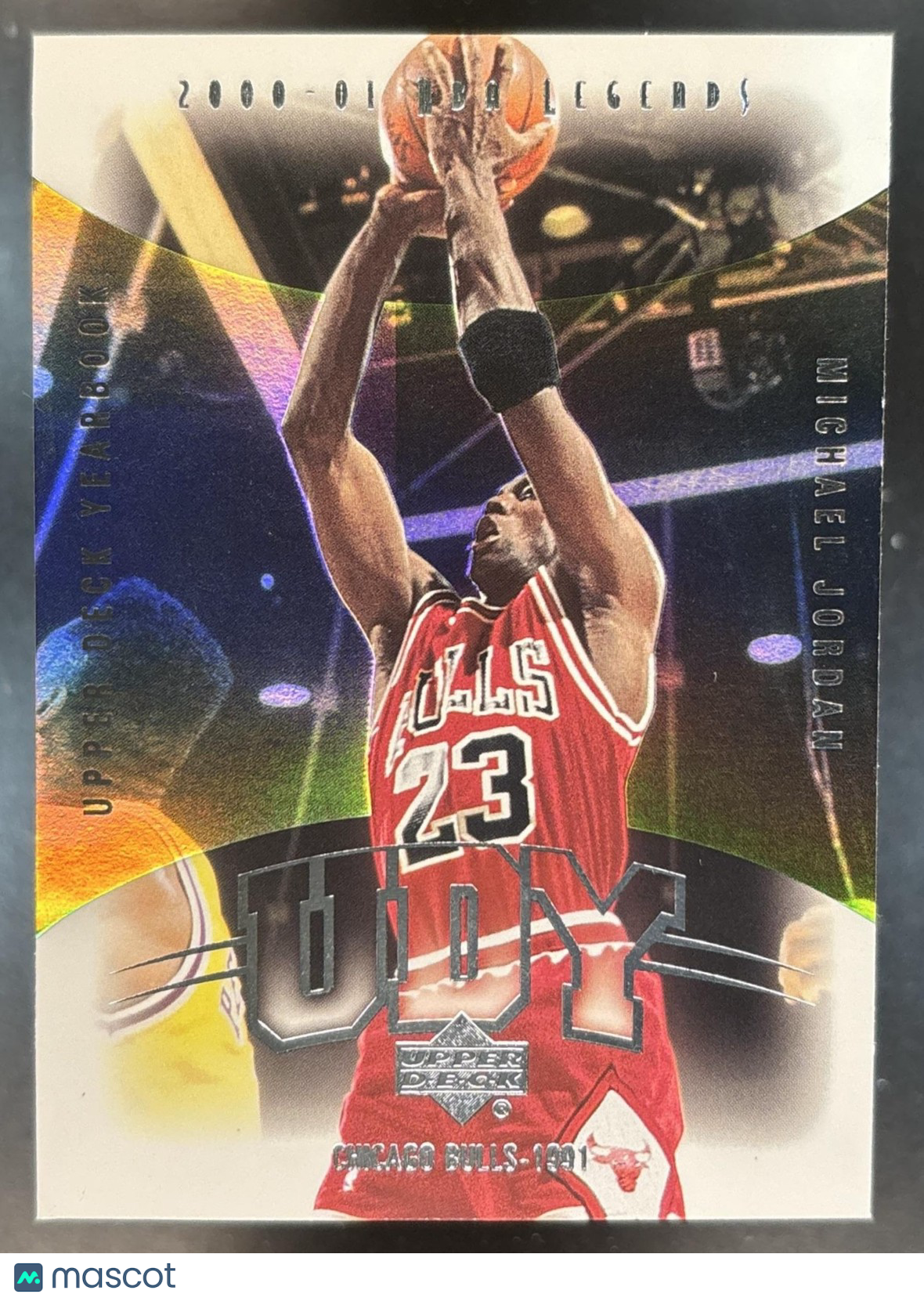 2000-01 Upper Deck Legends Michael Jordan Yearbook Small DMG #Y1 Chicago Bulls
