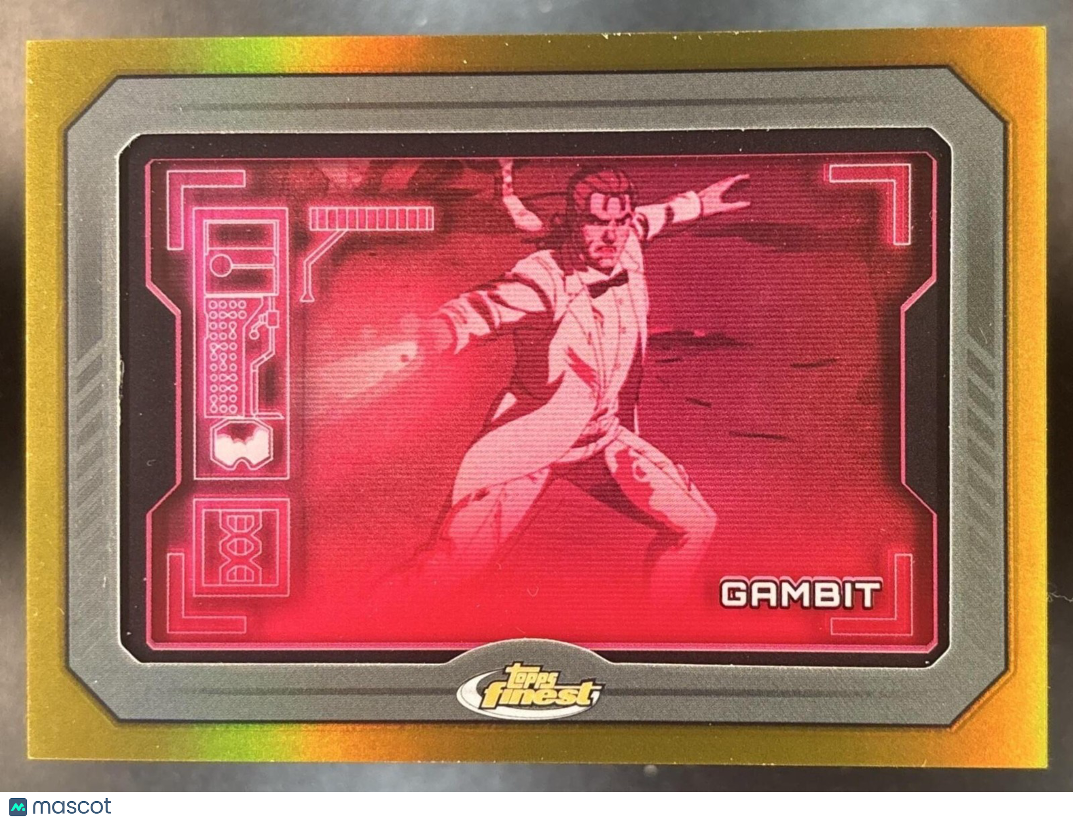 2025 Topps Finest X-Men '97 Gambit Sentinels' Scan Gold Refractor /50 #SS-7