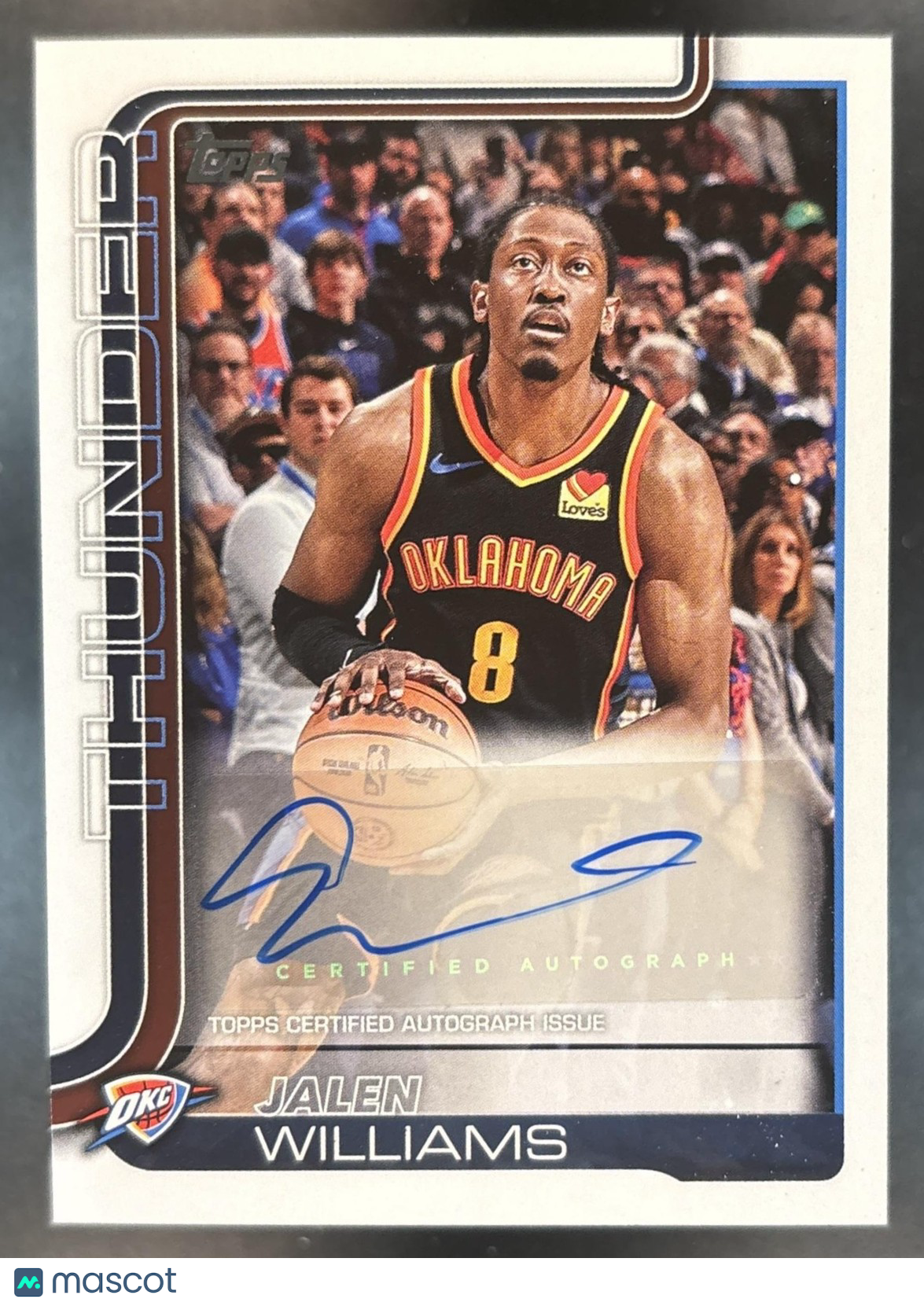 2025-26 Topps Jalen Williams Real One Auto #TFRA-JWI Oklahoma City Thunder
