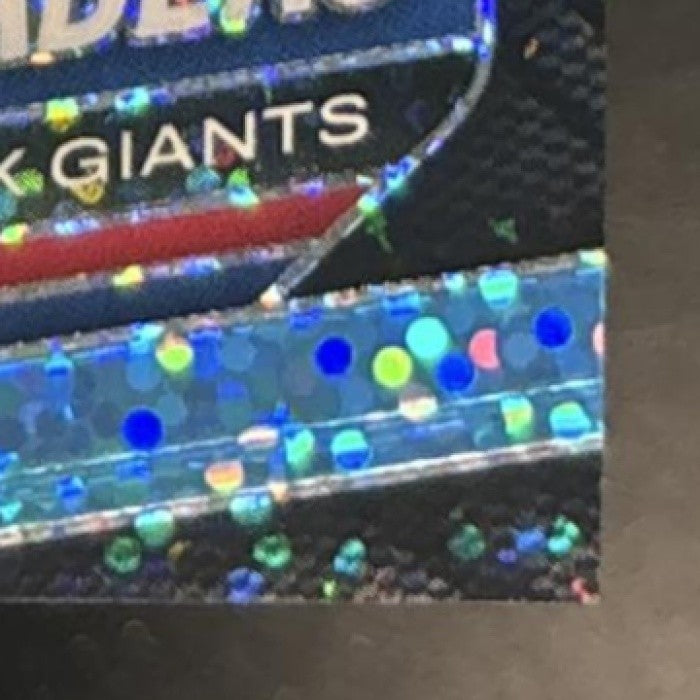 2025 Panini Prizm Malik Nabers Blue Sparkle /96 #206 New York Giants