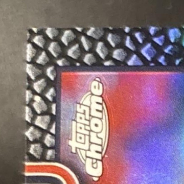 2025 Topps Chrome Courtland Sutton Football Leather Black 9/10 86 Denver Broncos