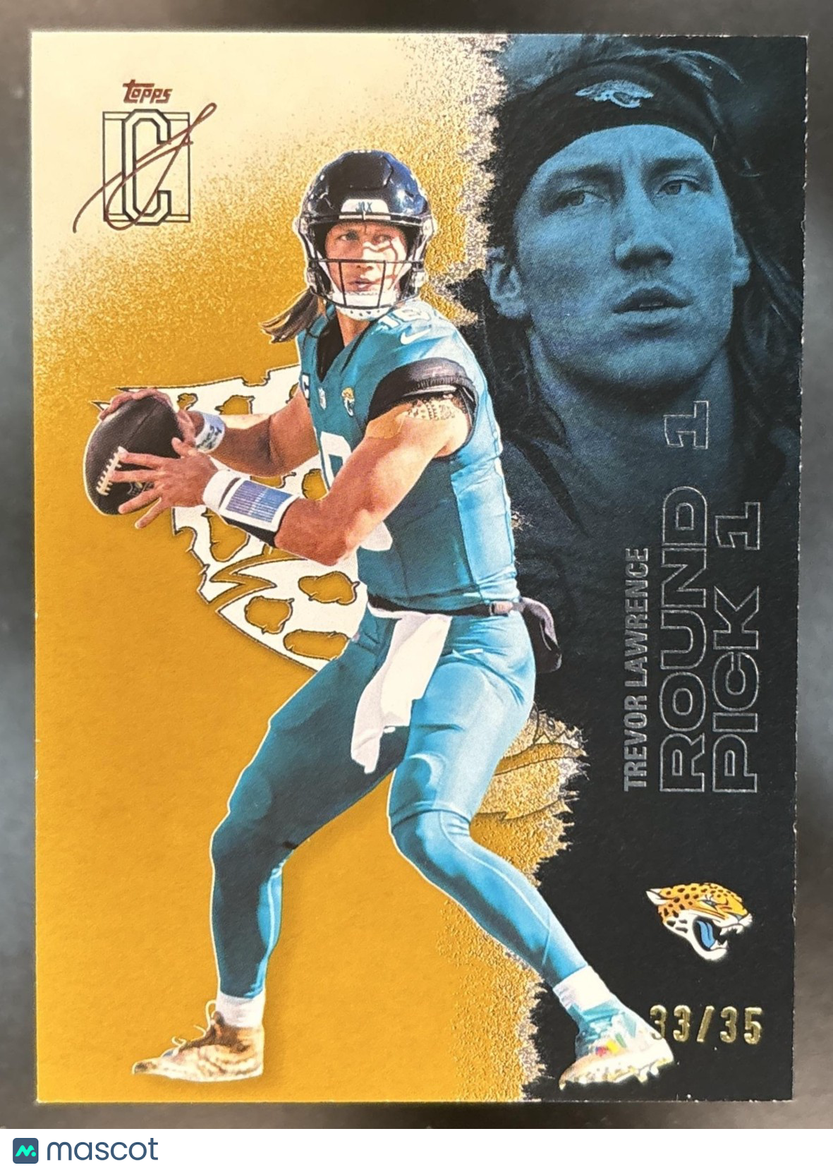 2025 Topps Signature Class Trevor Lawrence Gold Foil /35 #26 Jaguars