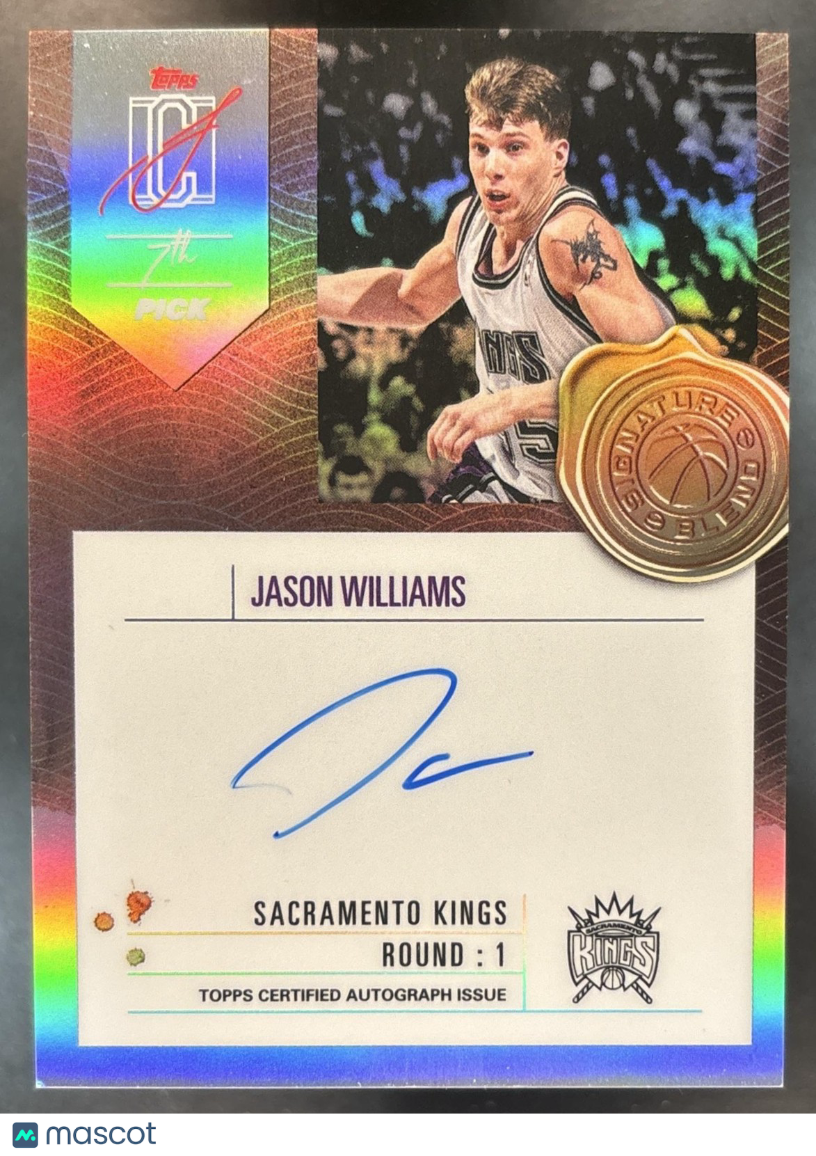 2025-26 Topps Signature Class Jason Williams Blend #SB-JW Auto Sacramento Kings