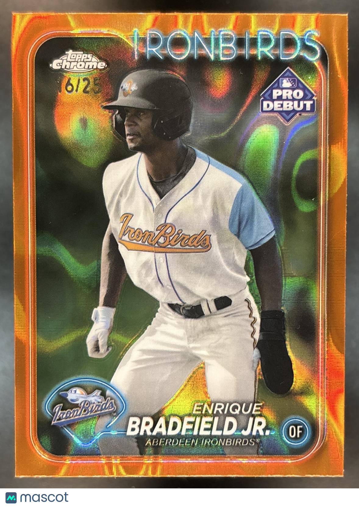 2024 Topps Pro Debut Enrique Bradfield Jr. Chrome Orange Lava /25 #PDC-200