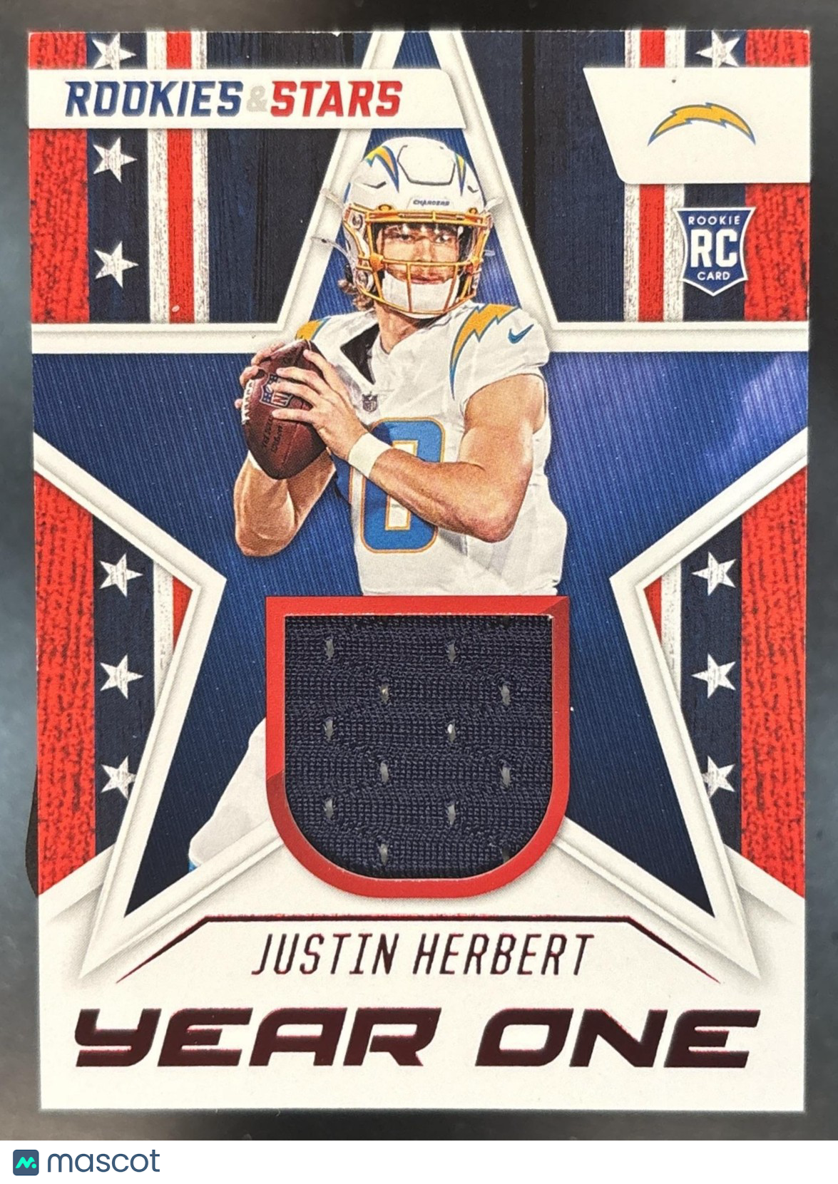 2020 Panini Rookies & Stars Justin Herbert Year One RC Los Angeles Chargers