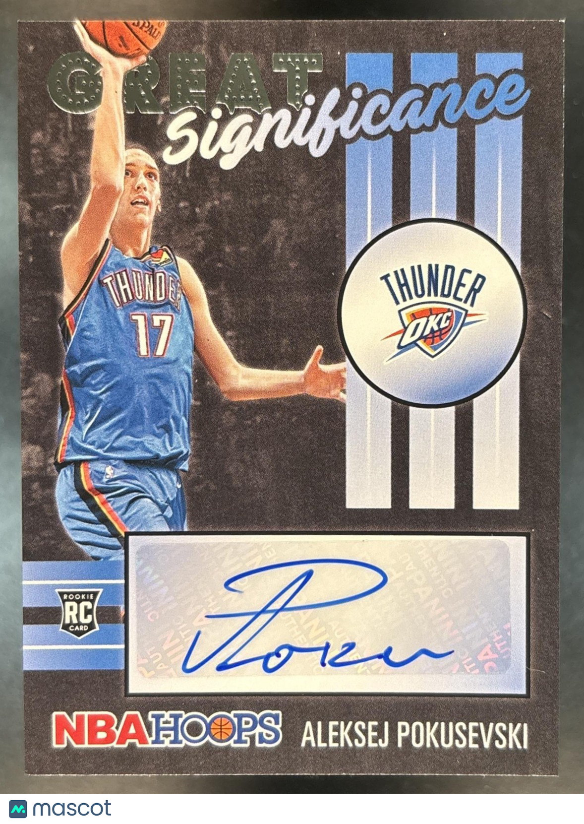 2020-21 Panini Hoops Aleksej Pokusevski Great SIGnificance RC Auto Thunder