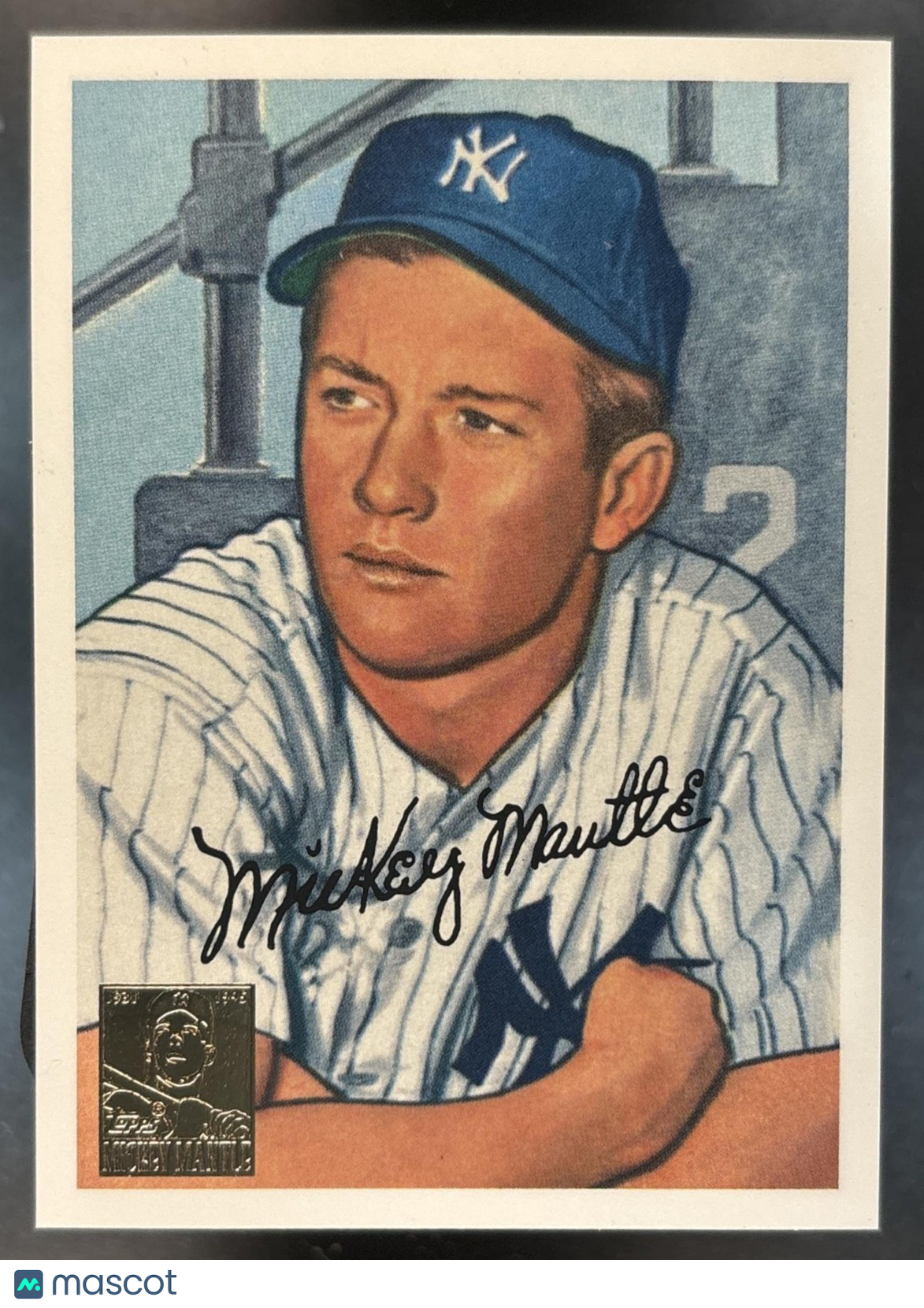 1996 Bowman Mickey Mantle Commemorative Reprint #20 New York Yankees