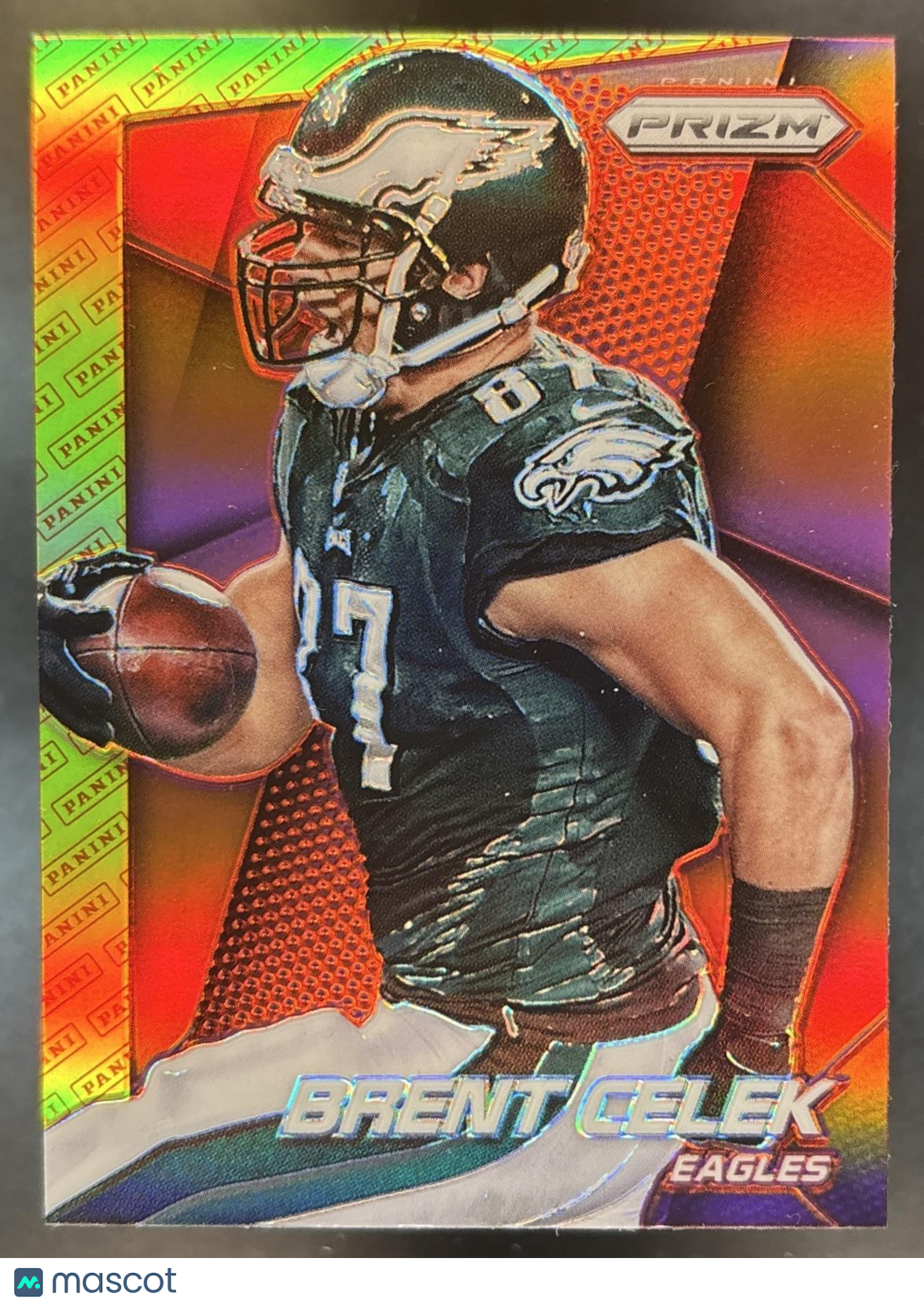 2014 Panini Prizm Brent Celek Logo #57 Philadelphia Eagles