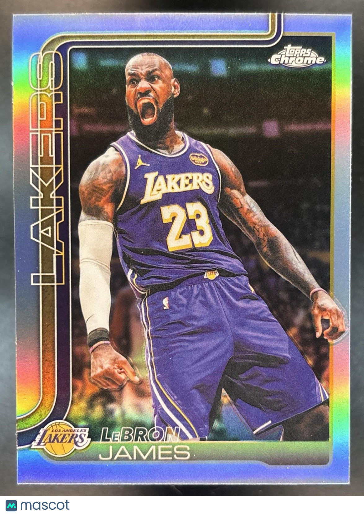 2025-26 Topps Chrome Update LeBron James Refractor #1 Los Angeles Lakers