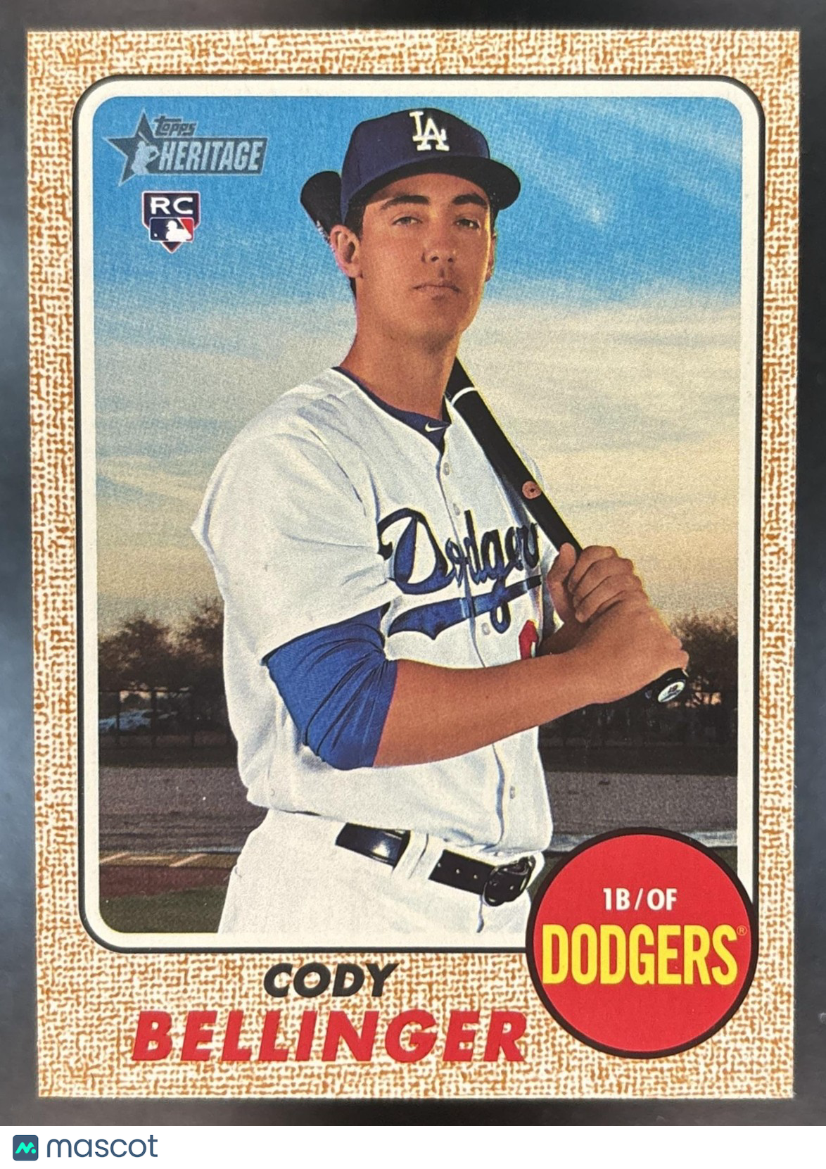 2017 Topps Heritage Cody Bellinger #678 RC Los Angeles Dodgers