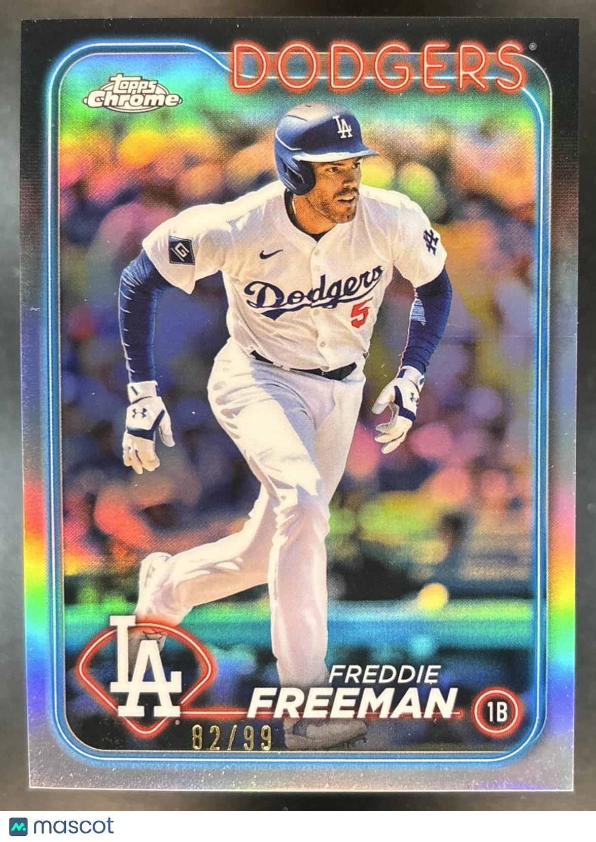 2024 Topps Chrome Freddie Freeman Refractor /99 #47 Los Angeles Dodgers