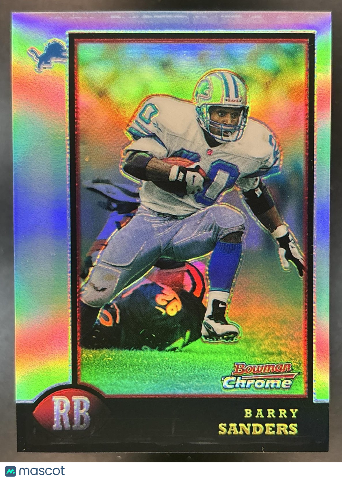 1998 Bowman Chrome Barry Sanders Refractor #120 Detroit Lions