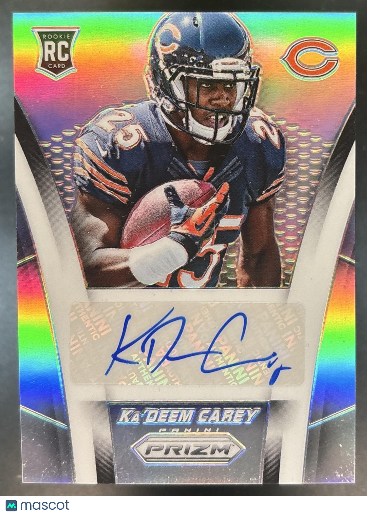 2014 Panini Prizm Ka Deem Carey Auto Silver Prizms /60 #AR-KC RC Chicago Bears
