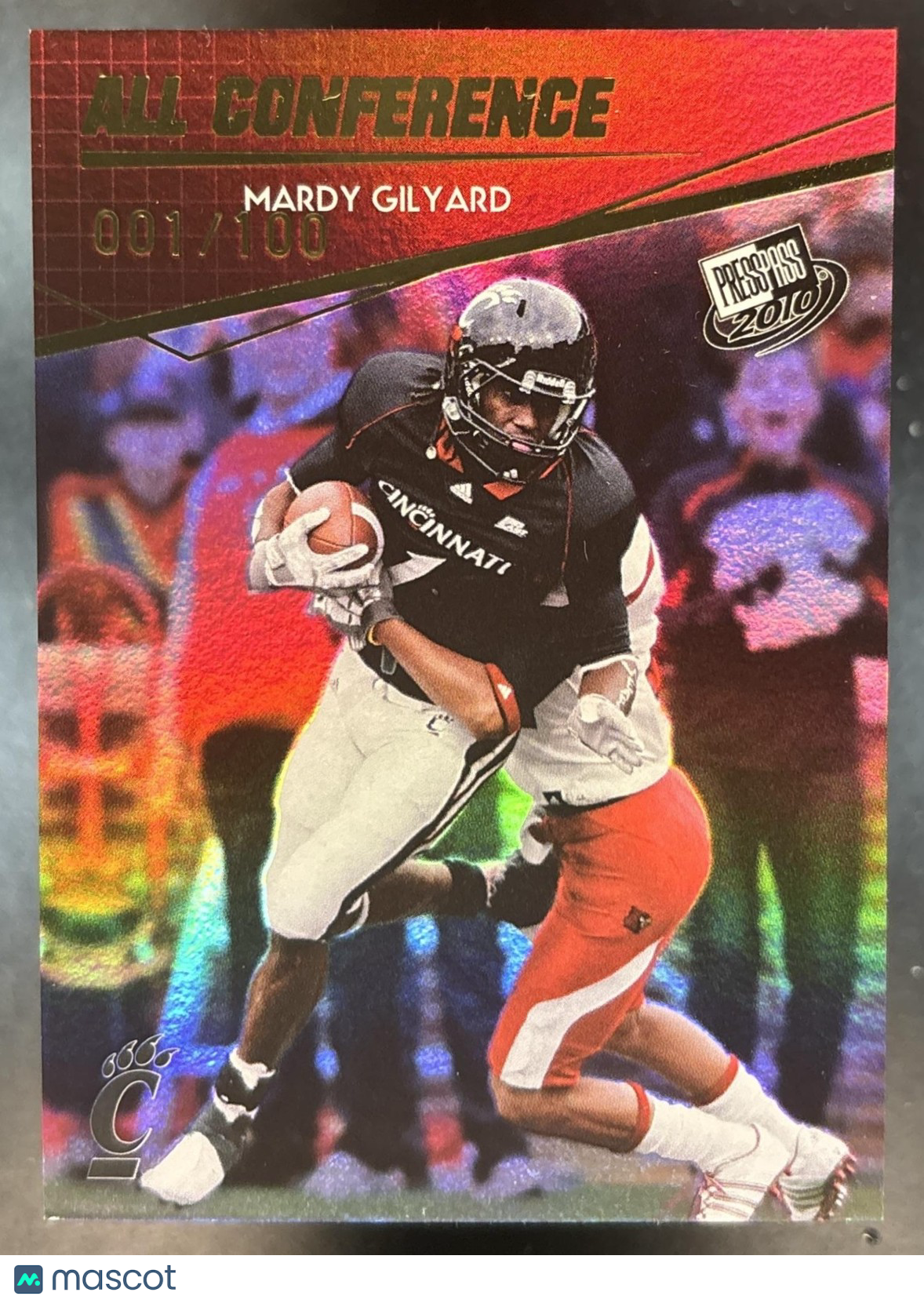2010 Press Pass Mardy Gilyard Reflectors Gold 1/100 #72