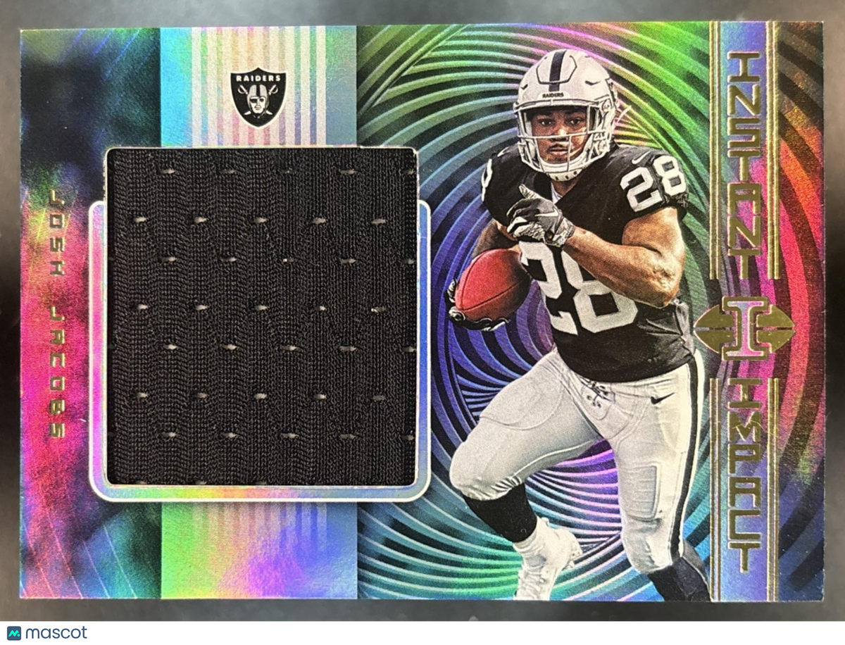 2019 Panini Illusions Josh Jacobs Instant Impact MEM RC Oakland Raiders