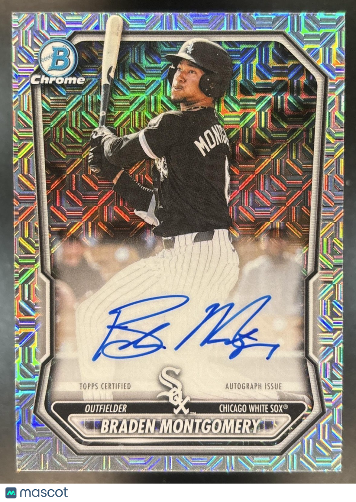 2026 Bowman Mega Box Braden Montgomery Chrome Prospect Auto Mojo White Sox