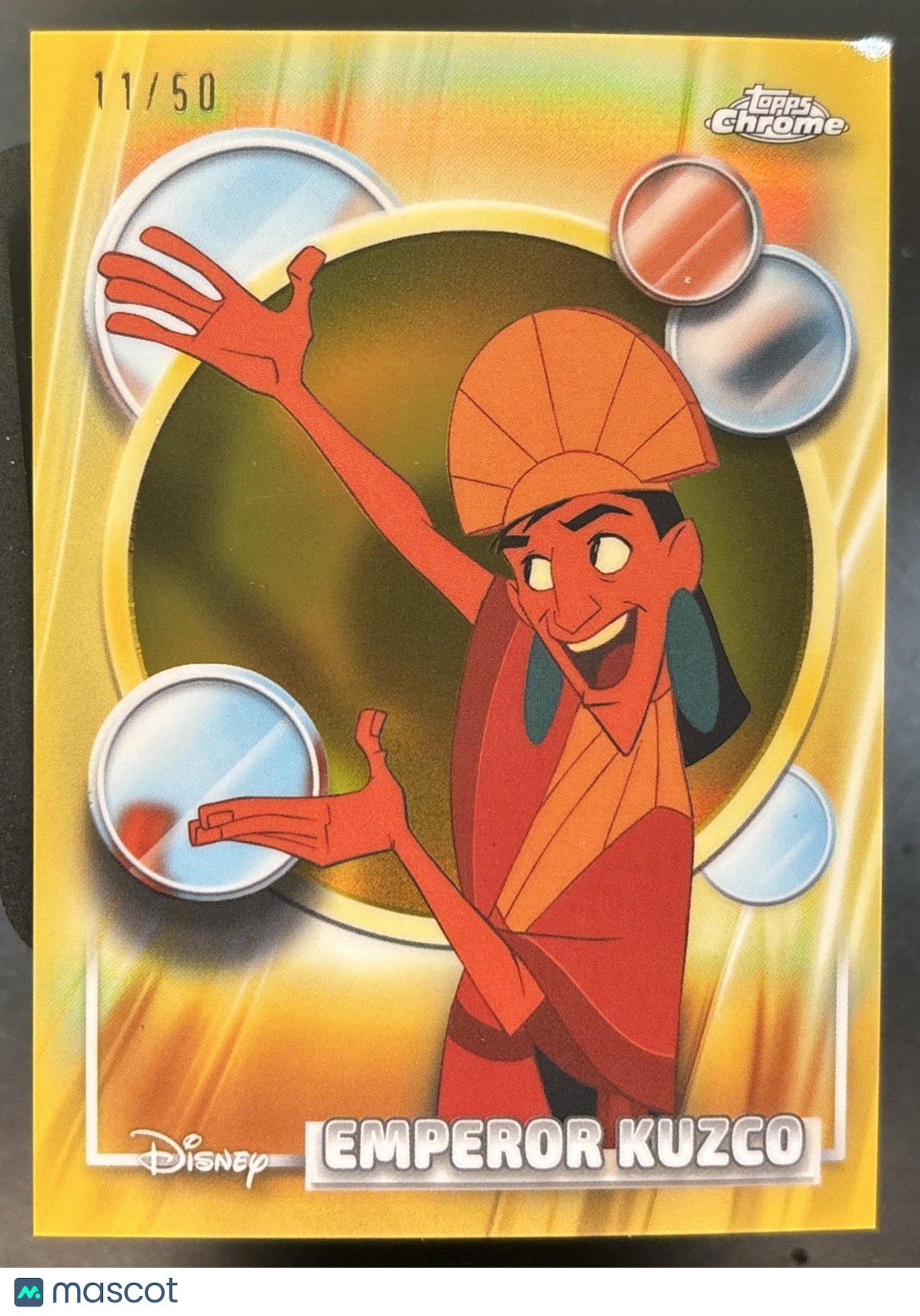 2026 Topps Chrome Sapphire Disney Emperor Kuzco Gold /50 #17 Emperors New Groove