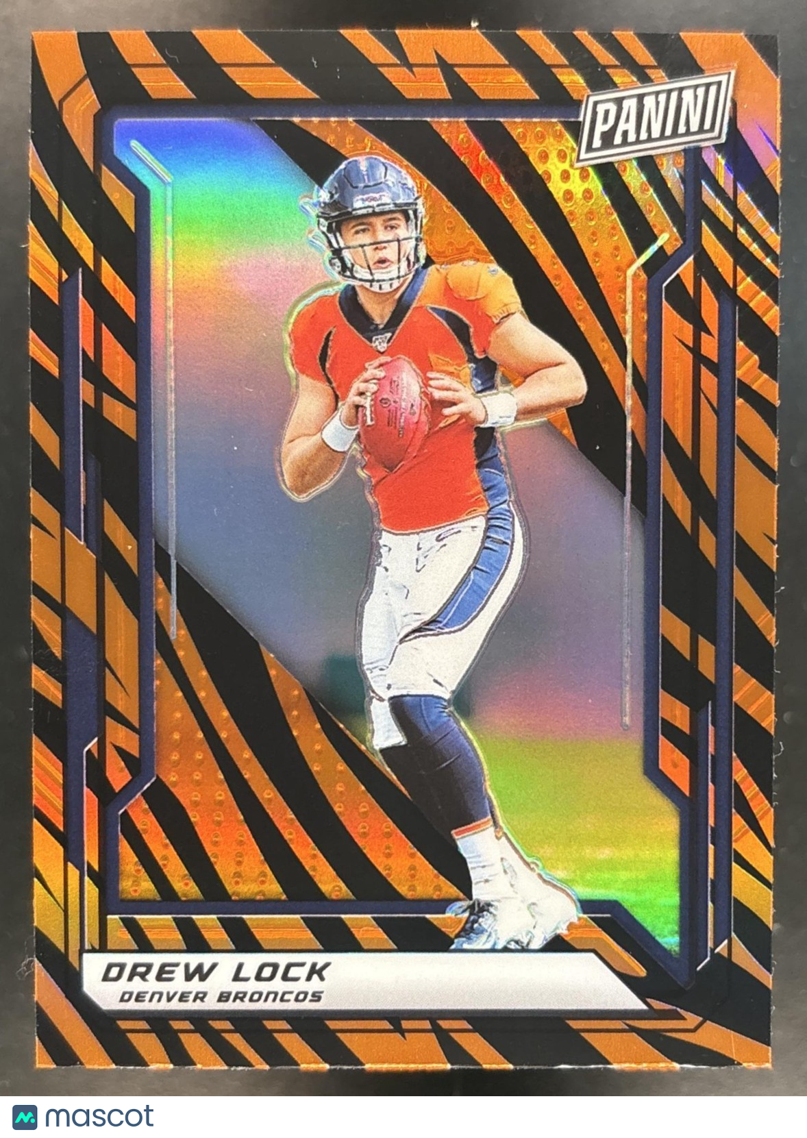2019 Panini National Convention VIP Gold Packs Drew Lock Tiger Stripe Prizm #85