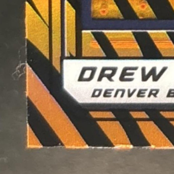 2019 Panini National Convention VIP Gold Packs Drew Lock Tiger Stripe Prizm #85