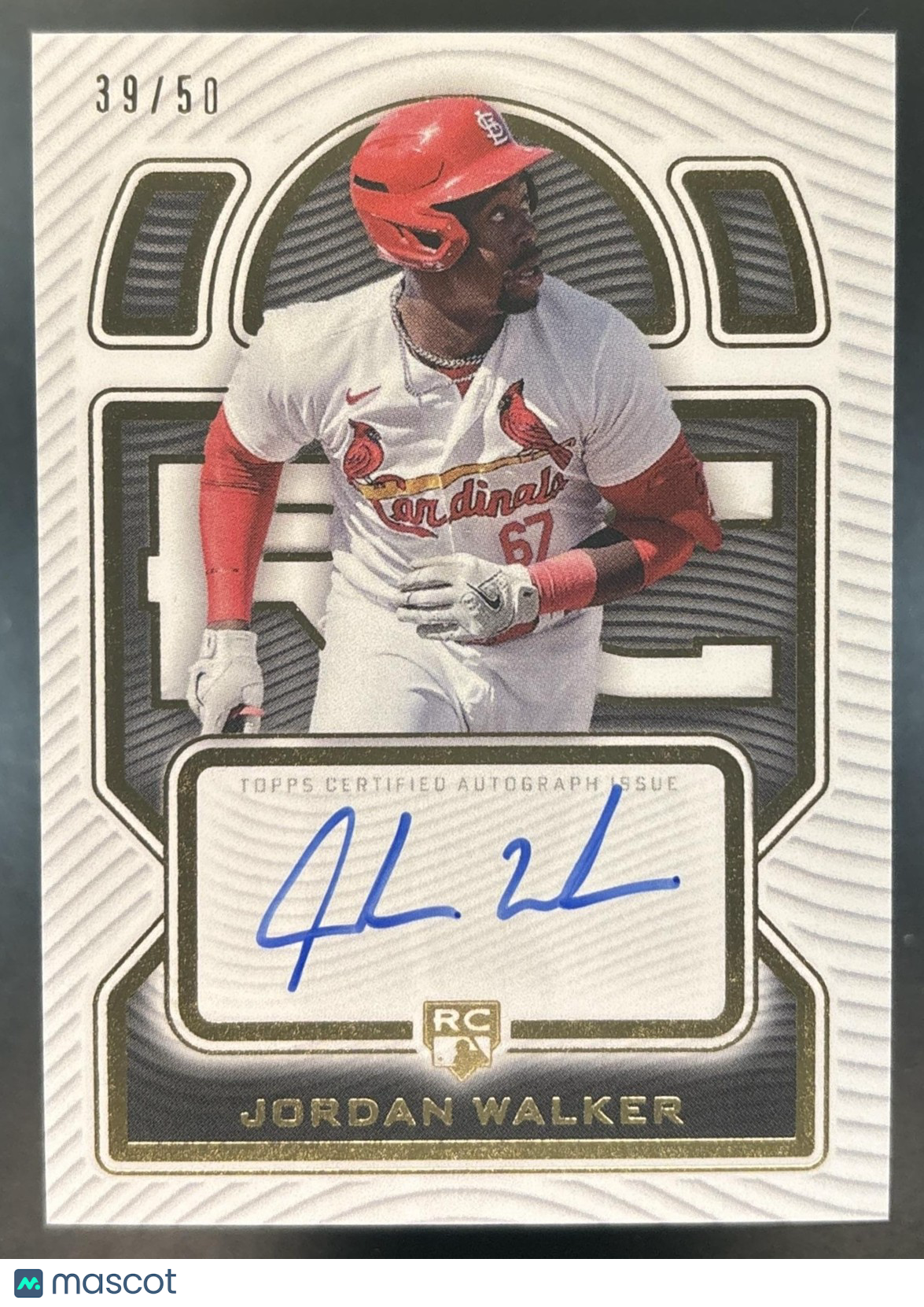 2023 Topps Definitive Jordan Walker Rookie Auto /50 RC St. Louis Cardinals
