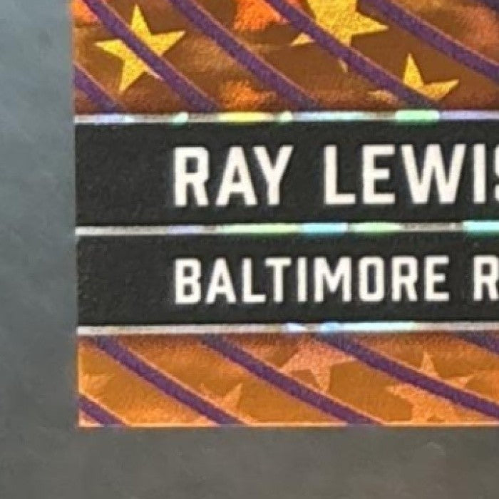2025 Topps Cosmic Chrome Ray Lewis Starfractor Orange /25 SP Baltimore Ravens