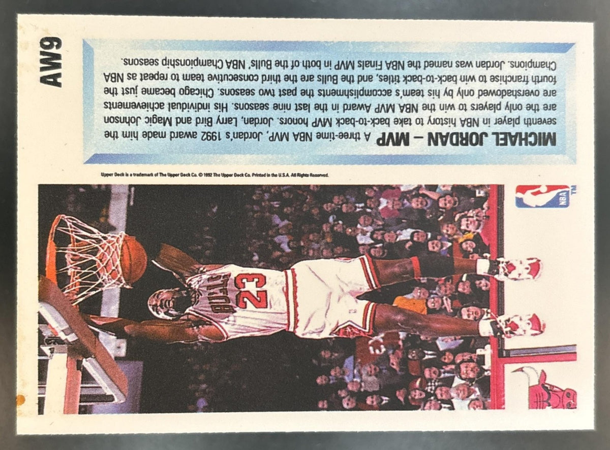 1992-93 Upper Deck Michael Jordan Award Winner Holograms #AW9 Chicago Bulls