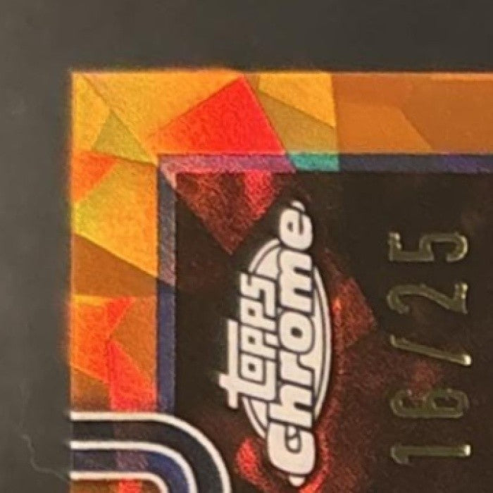 2025-26 Topps Chrome Update Sapphire Donte DiVincenzo Orange Refractor /25 #108