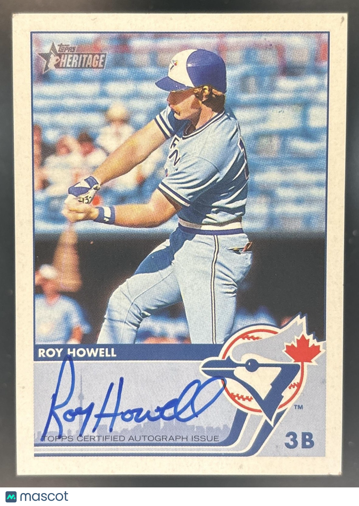 2026 Topps Heritage Roy Howell Expansion Auto Toronto Blue Jays