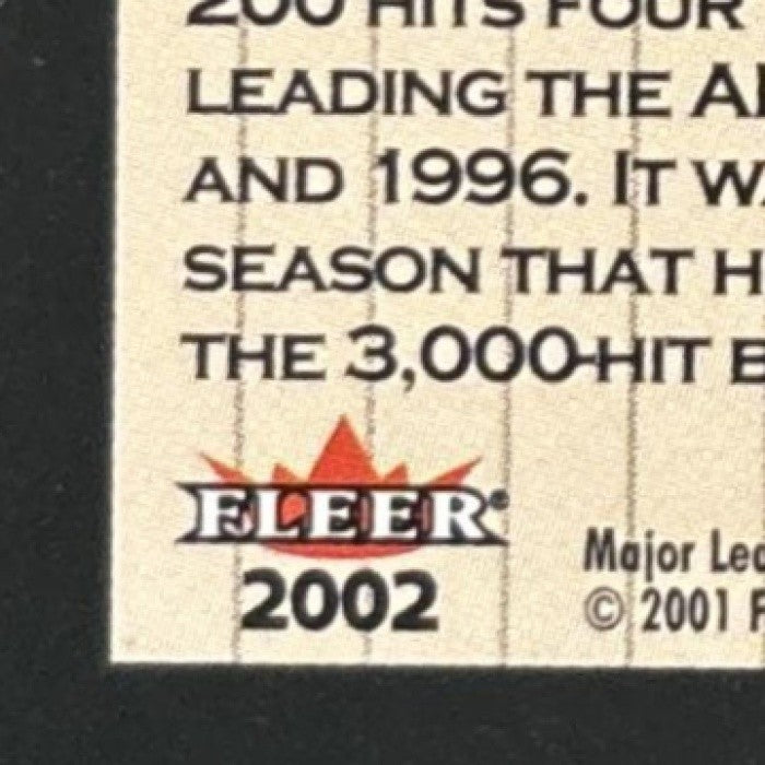 2002 Fleer Greats of the Game Paul Molitor Don Mattingly Dueling Duos