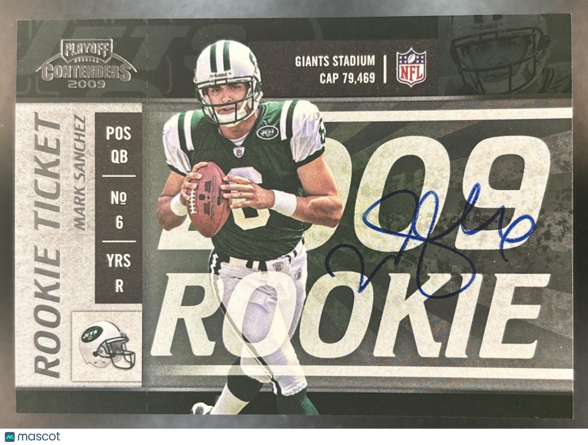 2009 Panini Playoff Contenders Mark Sanchez #105 RC Auto New York Jets