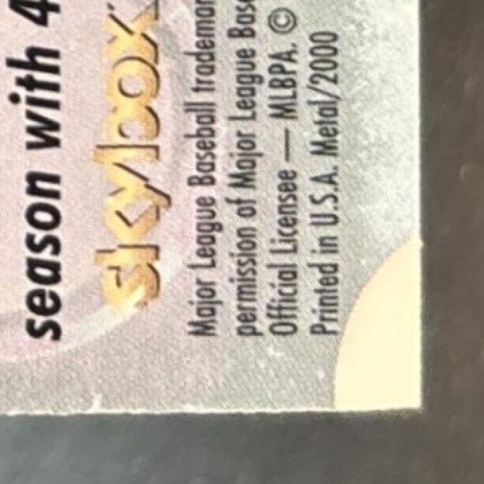 2000 Skybox Metal Mike Piazza Hit Machines #9 New York Mets