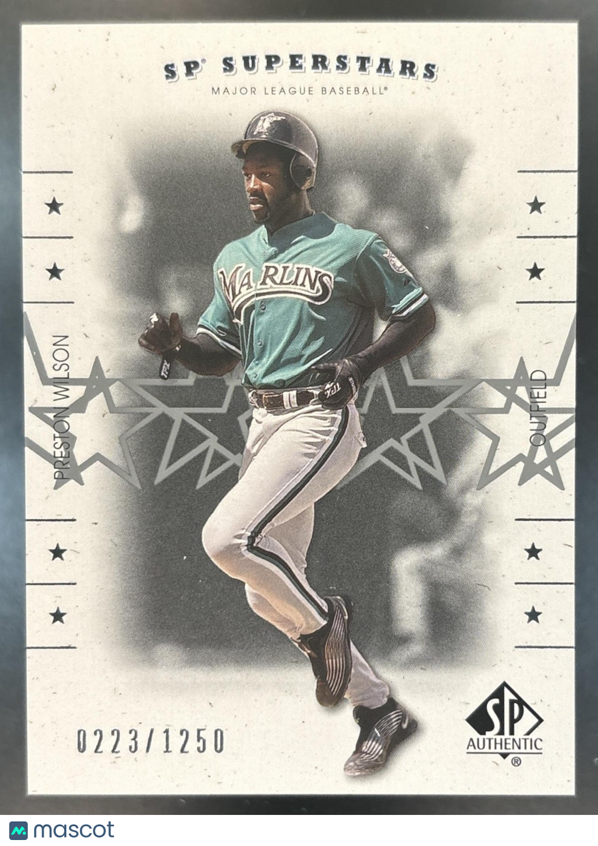 2001 SP Authentic Preston Wilson /1250 #166 Florida Marlins