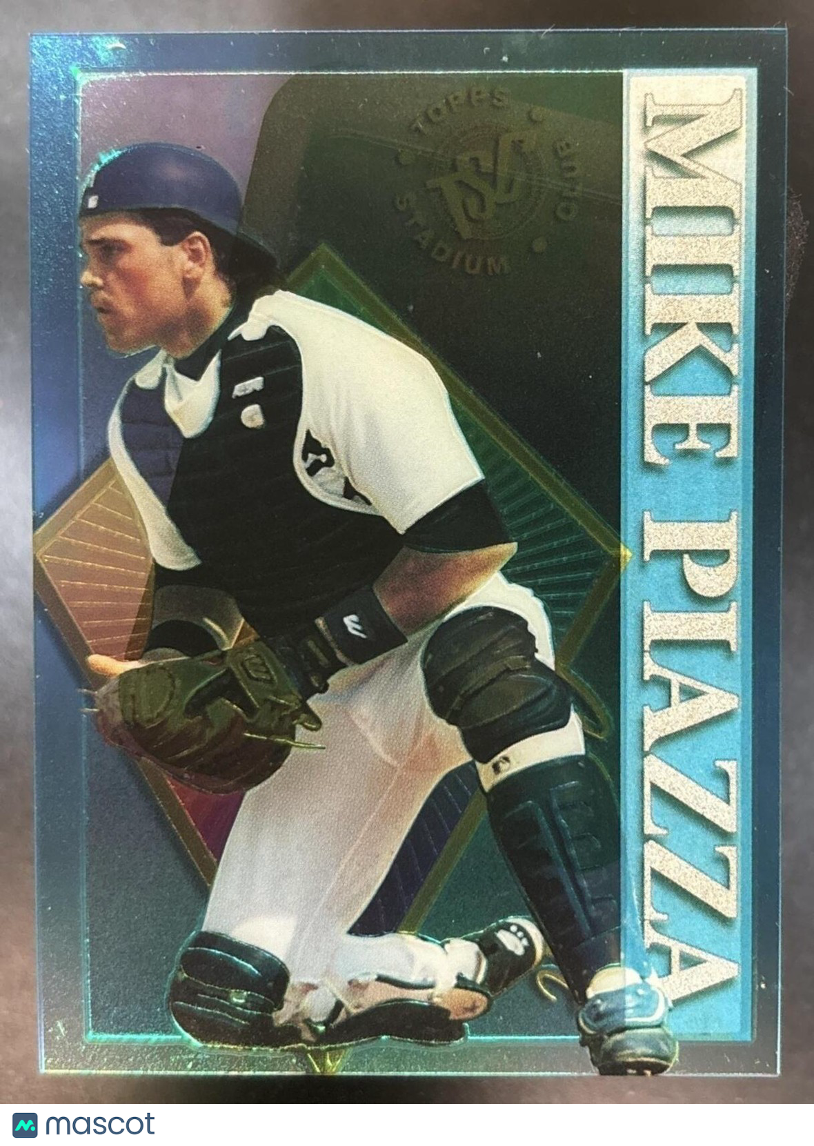 1995 Topps Stadium Club Mike Piazza Clear Cut #1 Los Angeles Dodgers