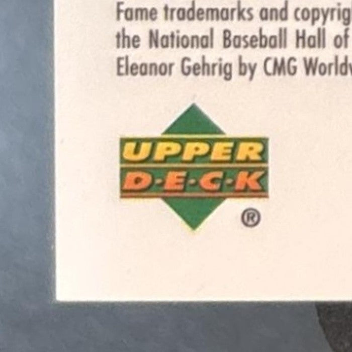 2005 Upper Deck Hall of Fame Lou Gehrig Green /200 #79 New York Yankees
