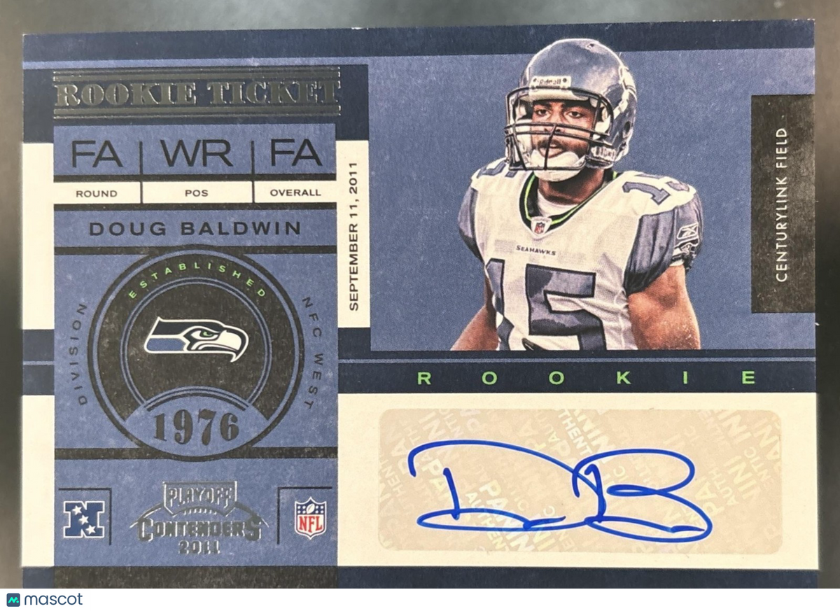 2011 Panini Playoff Contenders Doug Baldwin #131 RC Auto Seattle Seahawks