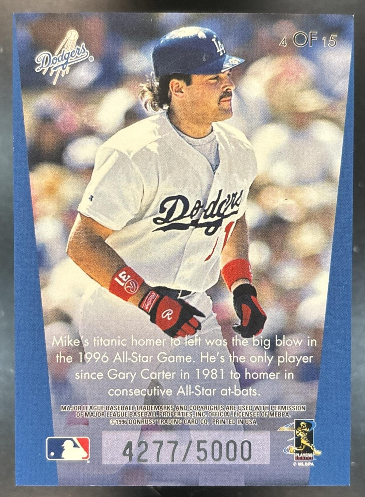 1997 Donruss Mike Piazza Rocket Launchers /5000 #4 Los Angeles Dodgers